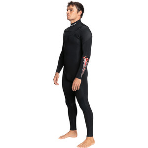 2022 Quiksilver Mens Capsule Sessions 4/3mm Chest Zip GBS Wetsuit EQYW103128 - Black